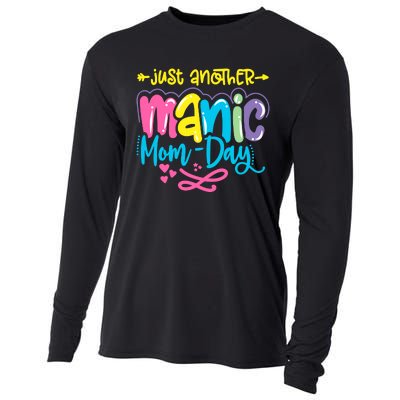 Just Another Manic Mom Day Funny Mother’s Day Mom Life Cooling Performance Long Sleeve Crew