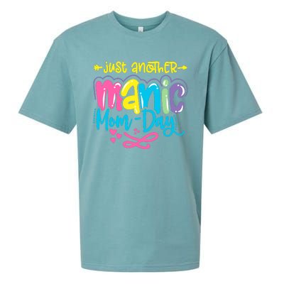 Just Another Manic Mom Day Funny Mother’s Day Mom Life Sueded Cloud Jersey T-Shirt