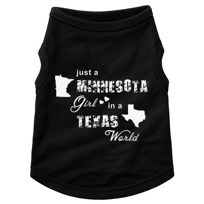 Just A Minnesota Girl In A Texas World Printing Doggie Tank