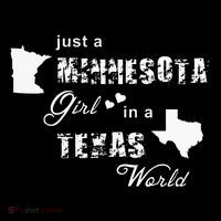 Just A Minnesota Girl In A Texas World Printing 16 in Basic Backpack