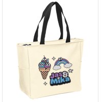 Jas And Mika Candyland Zip Tote Bag