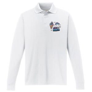 Jas And Mika Candyland Performance Long Sleeve Polo