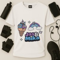 Jas And Mika Candyland Cooling Performance Crew T-Shirt