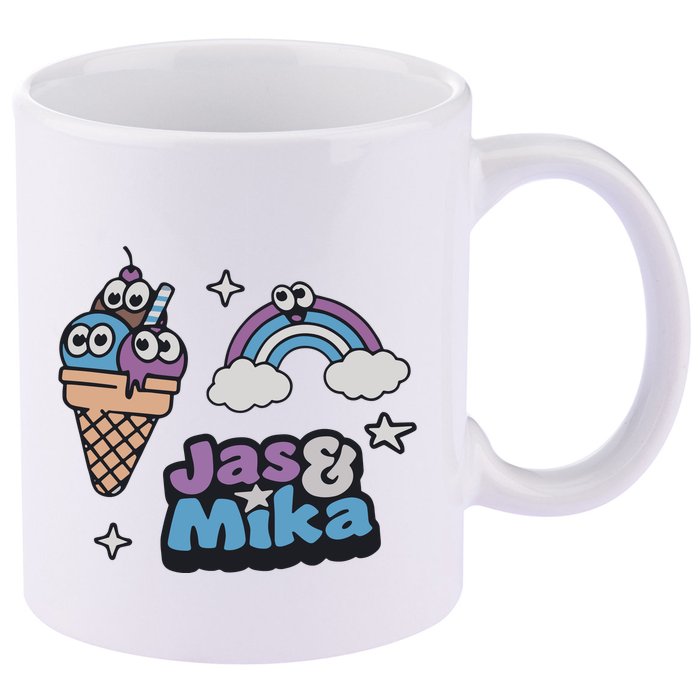 Jas And Mika Candyland 11oz C Handle Ceramic Mug