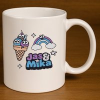 Jas And Mika Candyland 11oz C Handle Ceramic Mug