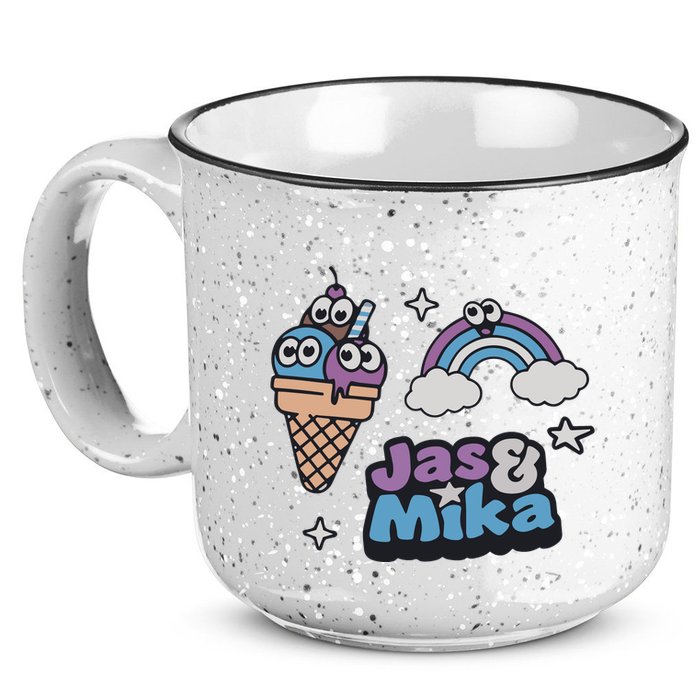 Jas And Mika Candyland 15oz Campfire Ceramic Mug
