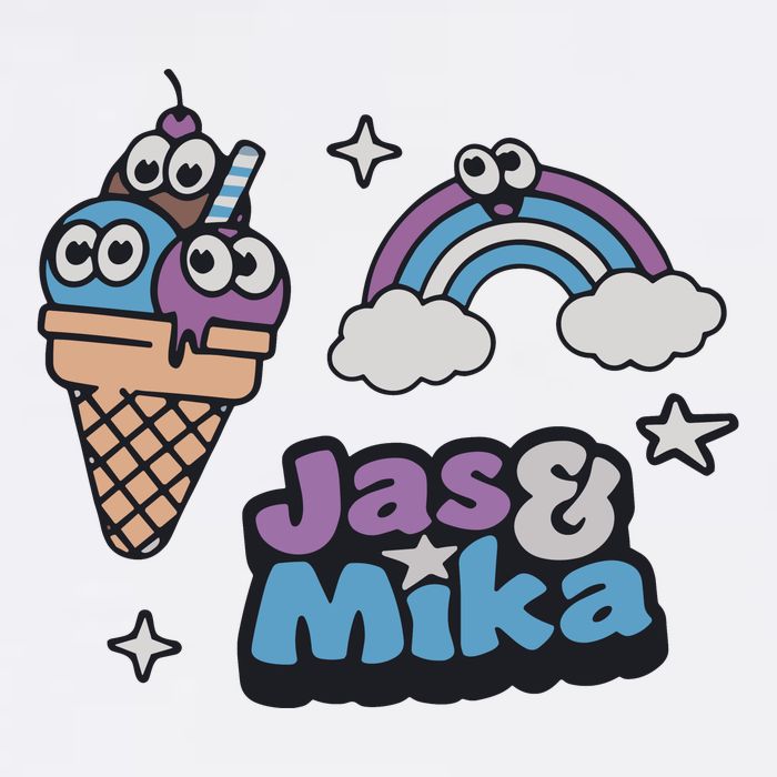 Jas And Mika Candyland Mesh Reversible Basketball Jersey Tank