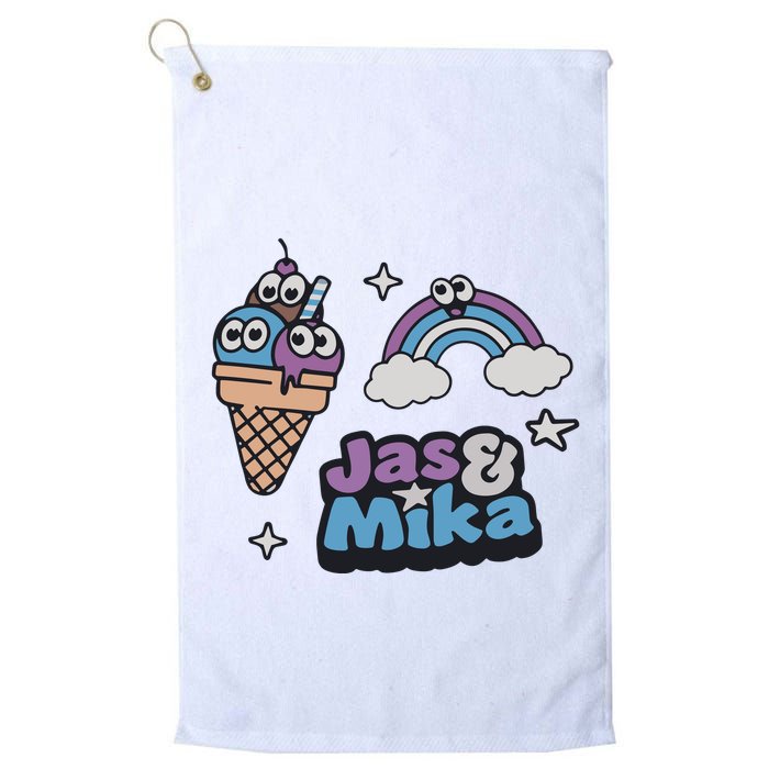 Jas And Mika Candyland Golf Towel