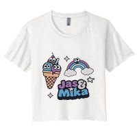 Jas And Mika Candyland Women's Crop Top Tee
