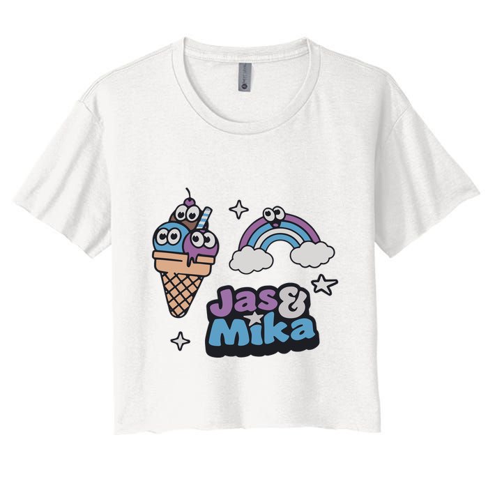 Jas And Mika Candyland Women's Crop Top Tee