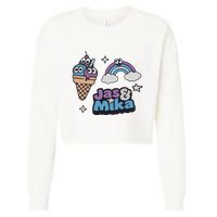 Jas And Mika Candyland Cropped Pullover Crew