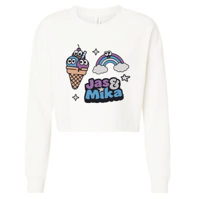 Jas And Mika Candyland Cropped Pullover Crew