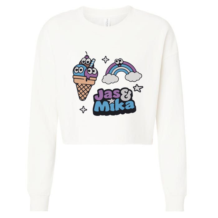 Jas And Mika Candyland Cropped Pullover Crew