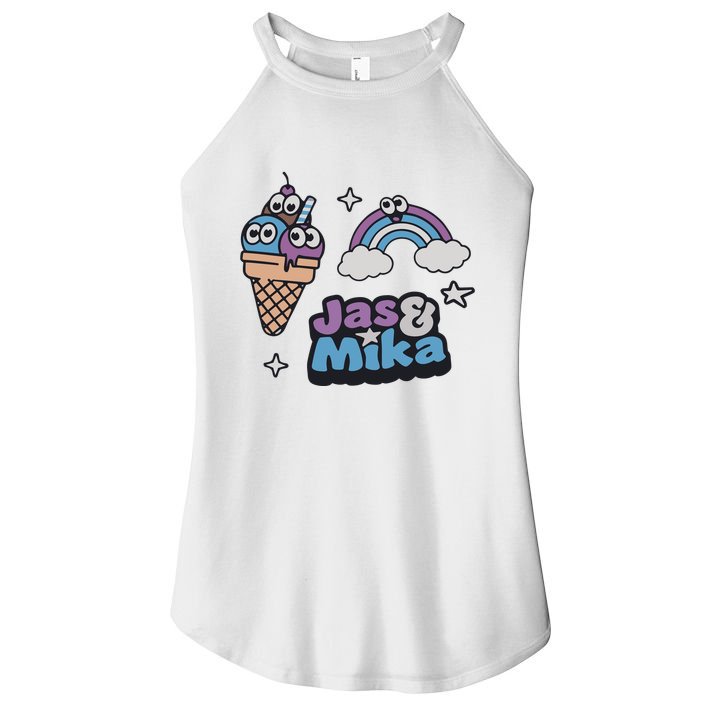 Jas And Mika Candyland Women's Perfect Tri Rocker Tank