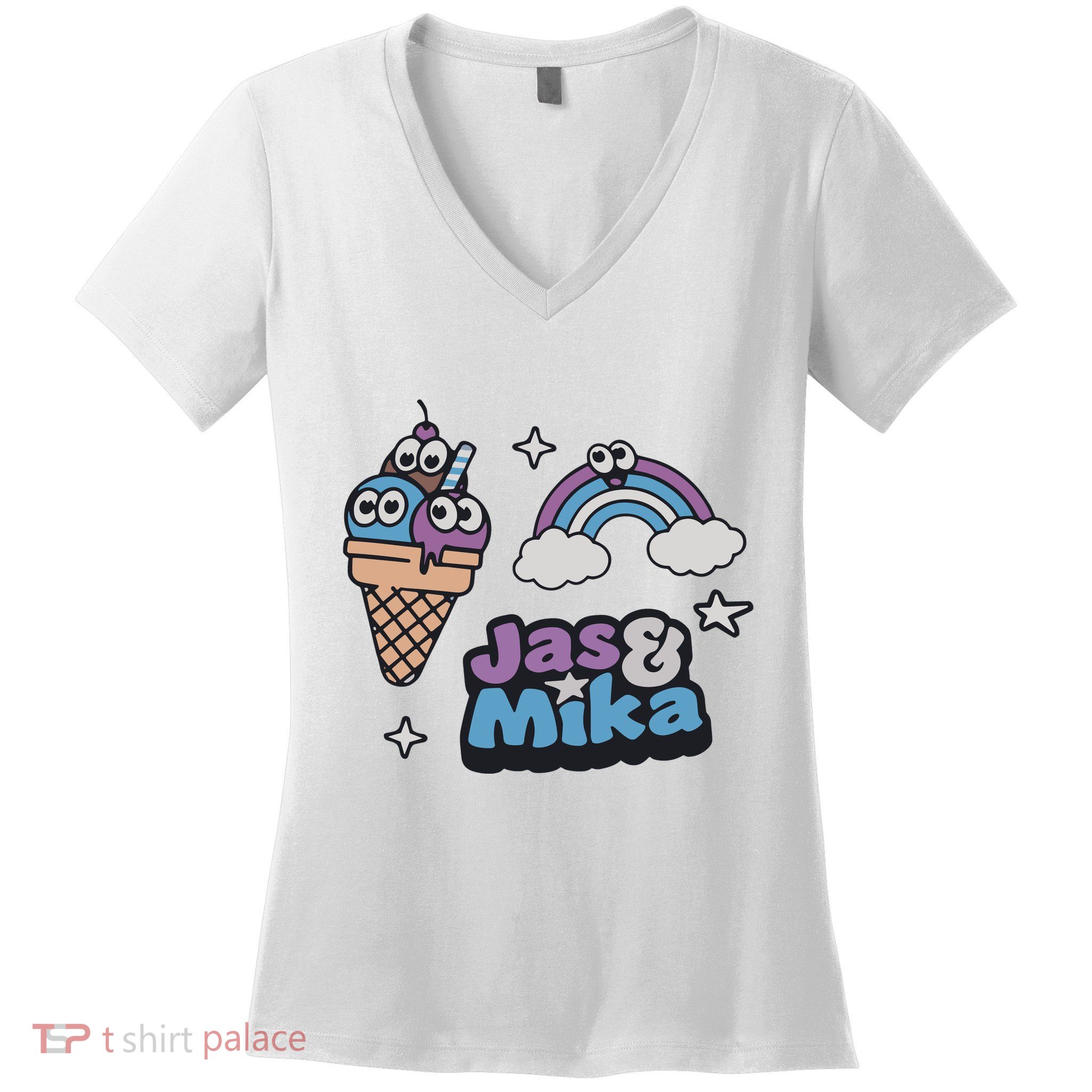 Jas And Mika Candyland Women's V-Neck T-Shirt