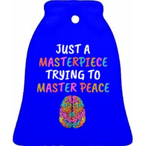 Just A Masterpiece Tal Health Awareness Green Stigma Gift Meaningful Gift Ceramic Bell Ornament