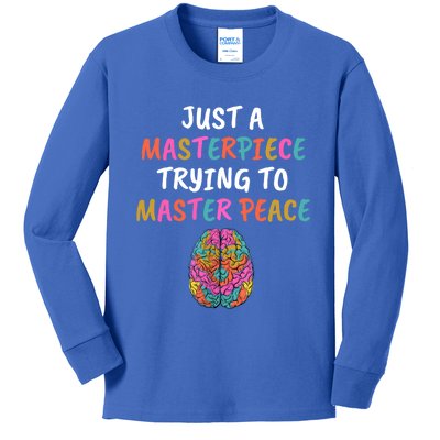 Just A Masterpiece Tal Health Awareness Green Stigma Gift Meaningful Gift Kids Long Sleeve Shirt