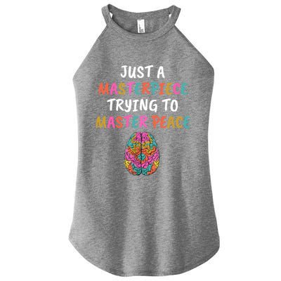 Just A Masterpiece Tal Health Awareness Green Stigma Gift Meaningful Gift Women’s Perfect Tri Rocker Tank