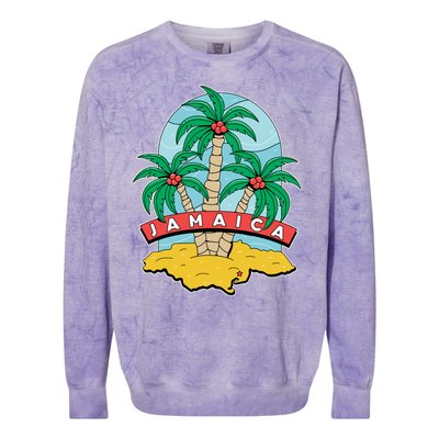 Jamaica Beach Colorblast Crewneck Sweatshirt