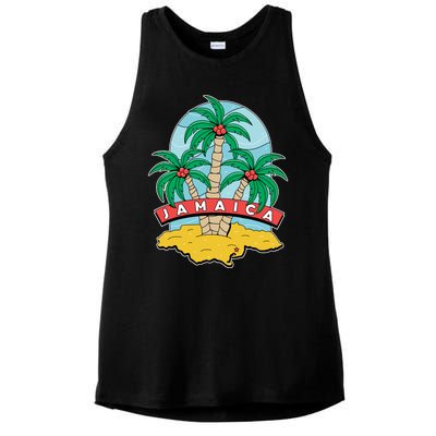 Jamaica Beach Ladies PosiCharge Tri-Blend Wicking Tank