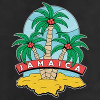 Jamaica Beach 7 Panel Mesh Trucker Snapback Hat