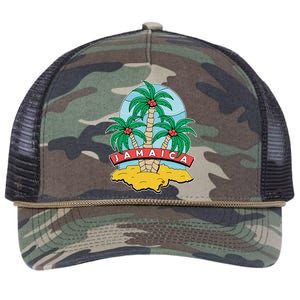 Jamaica Beach Retro Rope Trucker Hat Cap