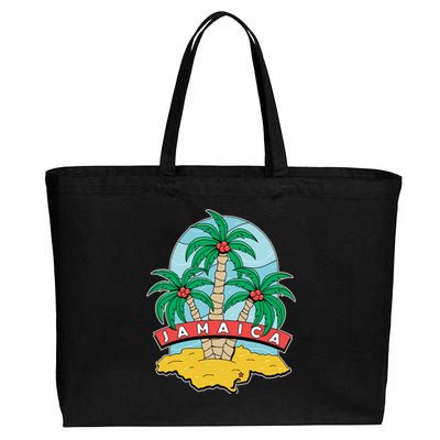 Jamaica Beach Cotton Canvas Jumbo Tote