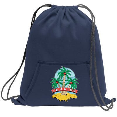 Jamaica Beach Sweatshirt Cinch Pack Bag