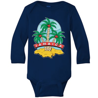 Jamaica Beach Baby Long Sleeve Bodysuit