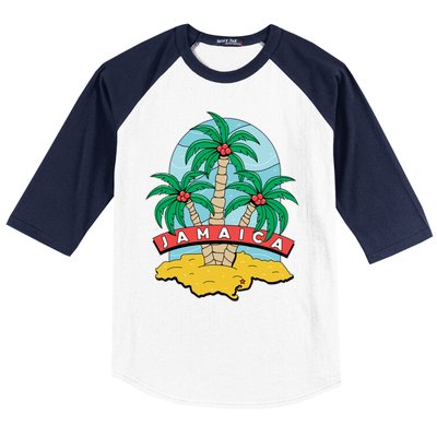 Jamaica Beach Baseball Sleeve Shirt