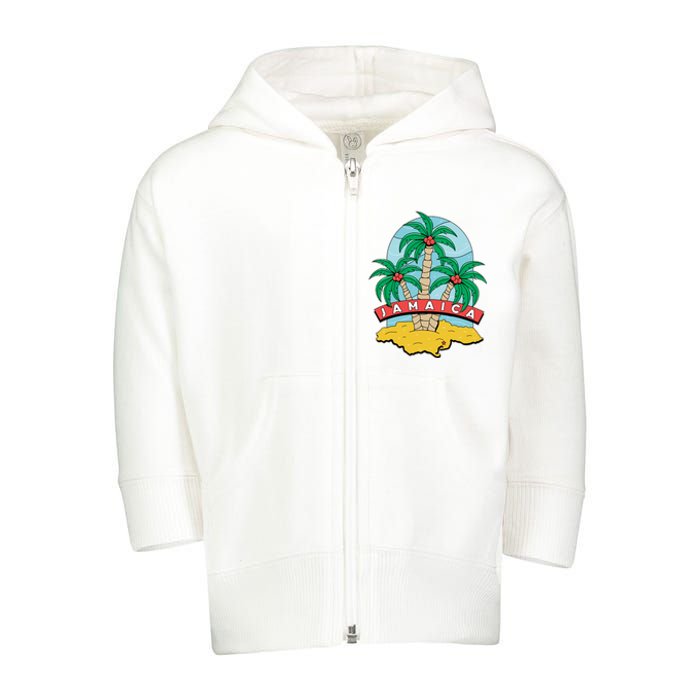 Jamaica Beach Toddler Zip Fleece Hoodie