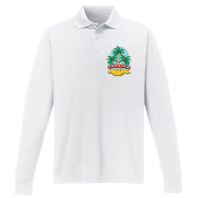 Jamaica Beach Performance Long Sleeve Polo