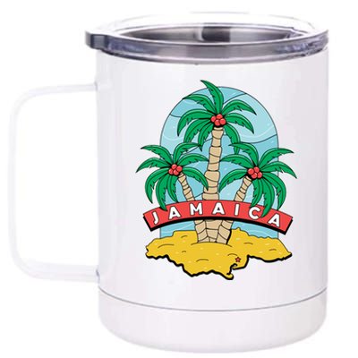 Jamaica Beach 12 oz Stainless Steel Tumbler Cup