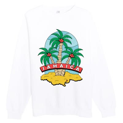 Jamaica Beach Premium Crewneck Sweatshirt