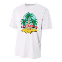 Jamaica Beach Youth Performance Sprint T-Shirt