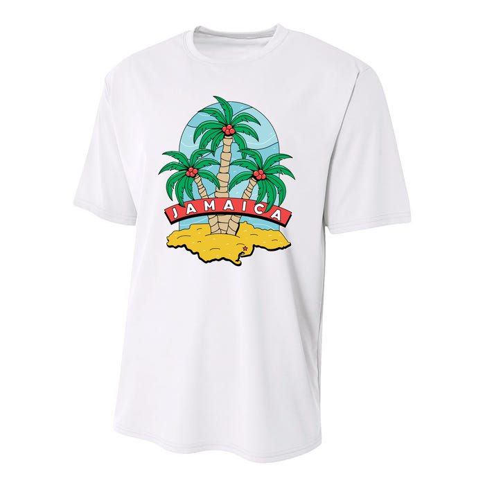 Jamaica Beach Youth Performance Sprint T-Shirt