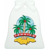 Jamaica Beach Ceramic Bell Ornament