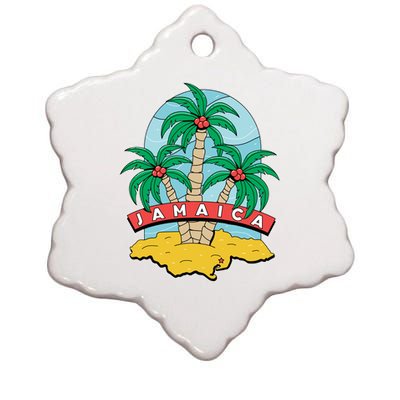 Jamaica Beach Ceramic Star Ornament