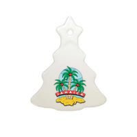 Jamaica Beach Ceramic Tree Ornament