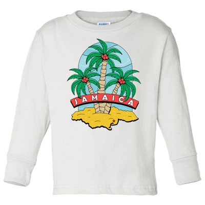 Jamaica Beach Toddler Long Sleeve Shirt