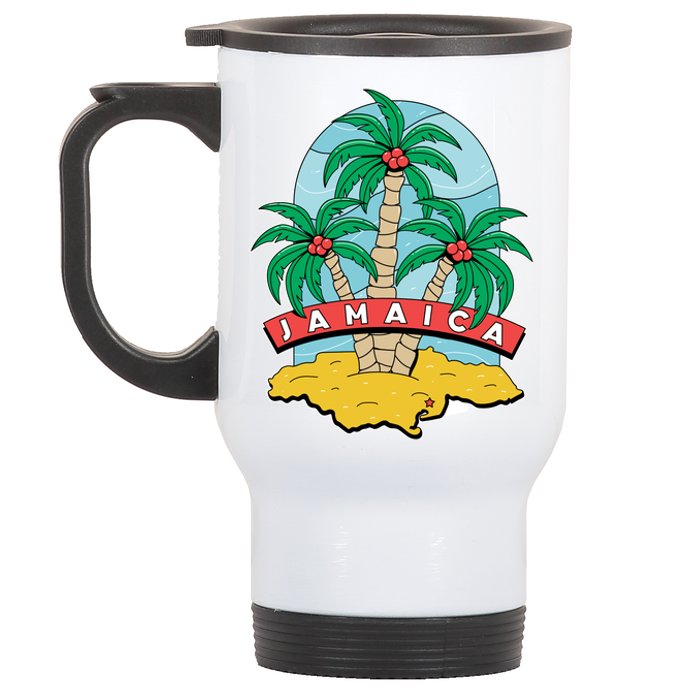 Jamaica Beach Stainless Steel Travel Mug