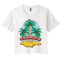 Jamaica Beach Women's Crop Top Tee