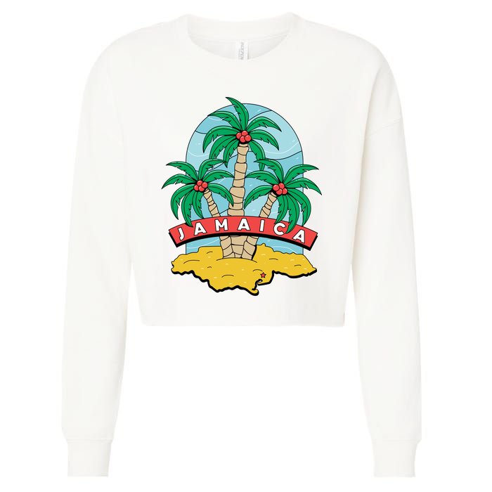 Jamaica Beach Cropped Pullover Crew