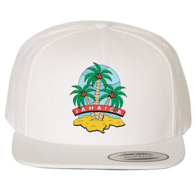 Jamaica Beach Wool Snapback Cap