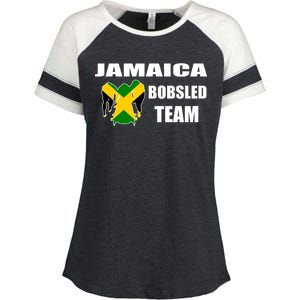 Jamaica Bobsled Team Enza Ladies Jersey Colorblock Tee