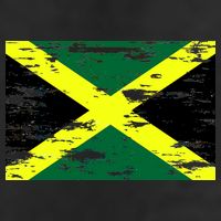 Jamaica Distressed Flag 7 Panel Mesh Trucker Snapback Hat