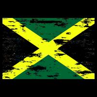 Jamaica Distressed Flag Zip Tote Bag