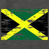 Jamaica Distressed Flag Vector Backpack