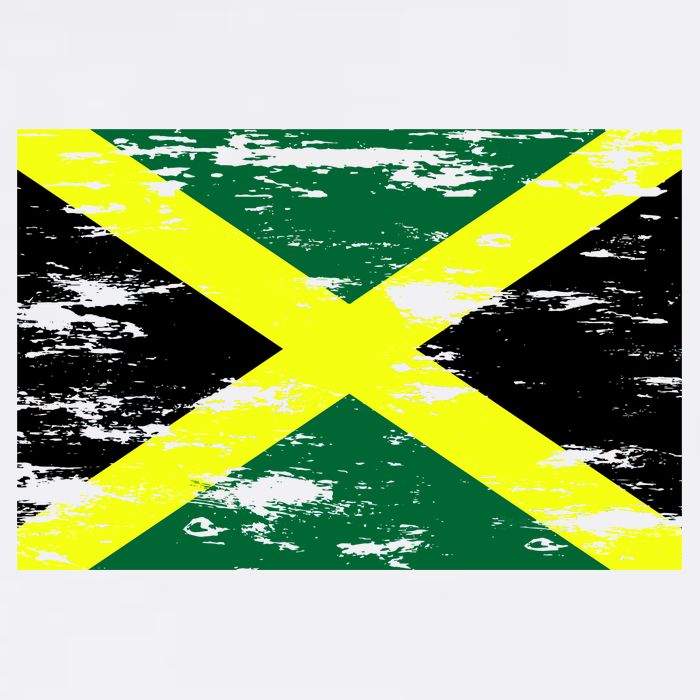 Jamaica Distressed Flag Cool Comfort Performance Bucket Hat