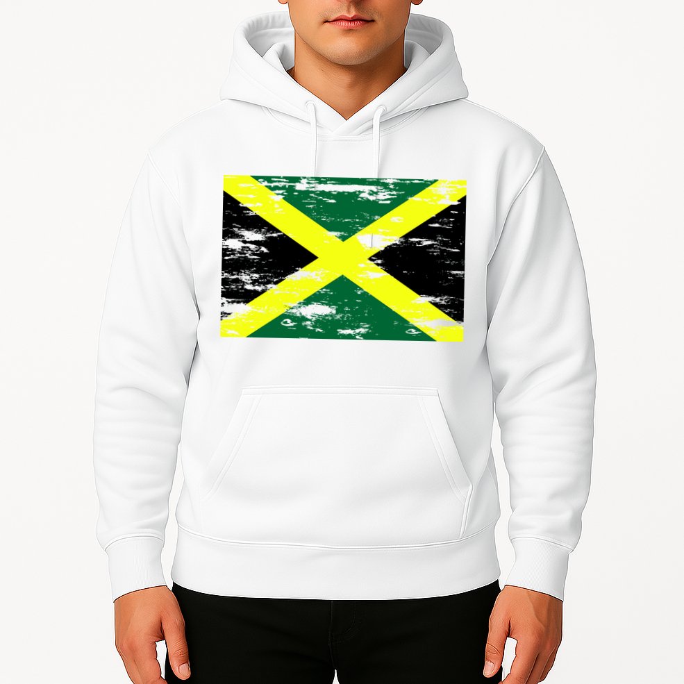Jamaica Distressed Flag Hoodie